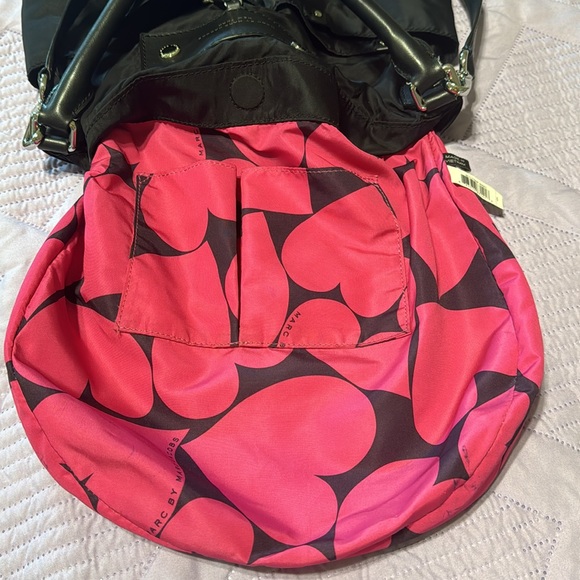 Marc by Marc Jacobs Black Nylon Crossbody/Shoulder Handles Hobo Bag - Picture 8 of 9